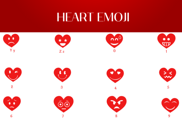 Heart Emoji Font - Preview 3