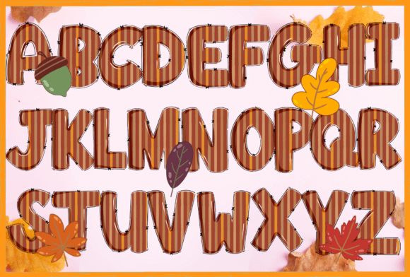 Hi Autumn Font PNG with transparent background - Preview 2