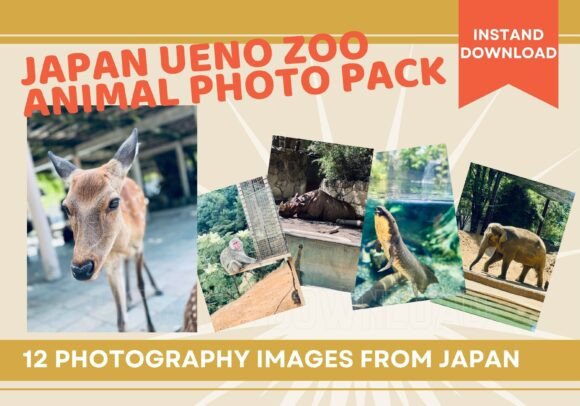 Japan Ueno Zoo Animal Photo Pack