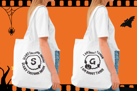 Lapum Halloween Monogram Font PNG with transparent background - Preview 2