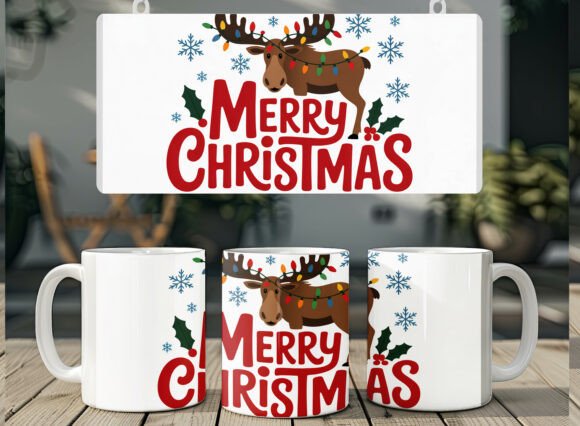 Merry Christmas Mug Sublimation Png Graphics
