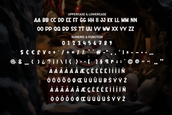Monster Spooky Font PNG with transparent background - Preview 6