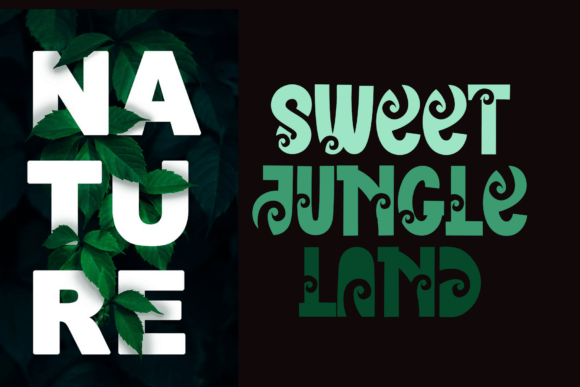 Natural Memory Font PNG with transparent background - Preview 3