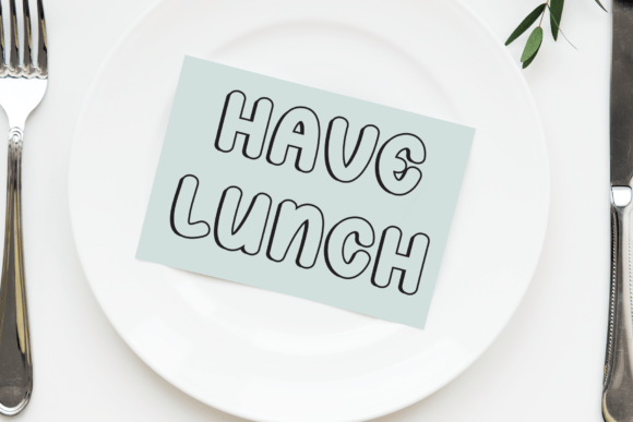 Shadow Outline Font PNG with transparent background - Preview 3