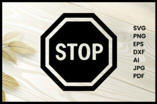 Stop sign silhouette