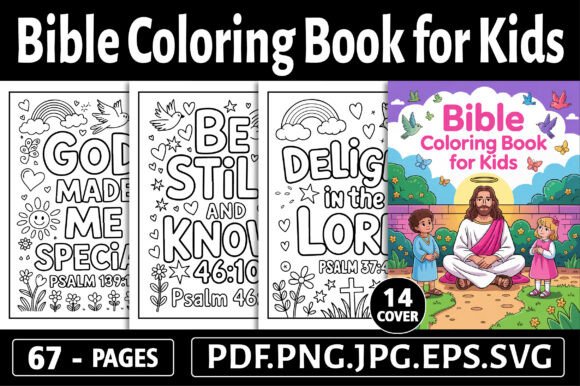 65+ Bible Coloring Book for Kids