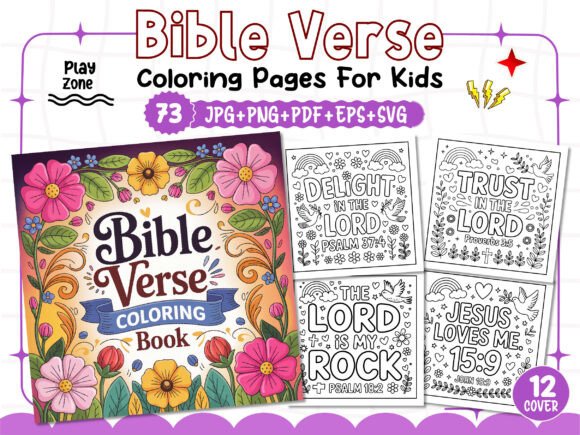 70+ Bible Verse Coloring Pages for Kids