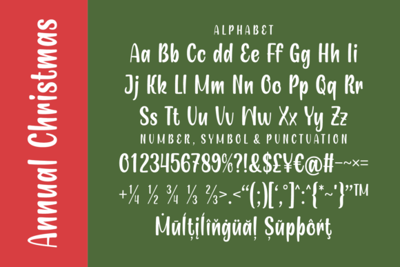 Annual Christmas Font - Preview 3
