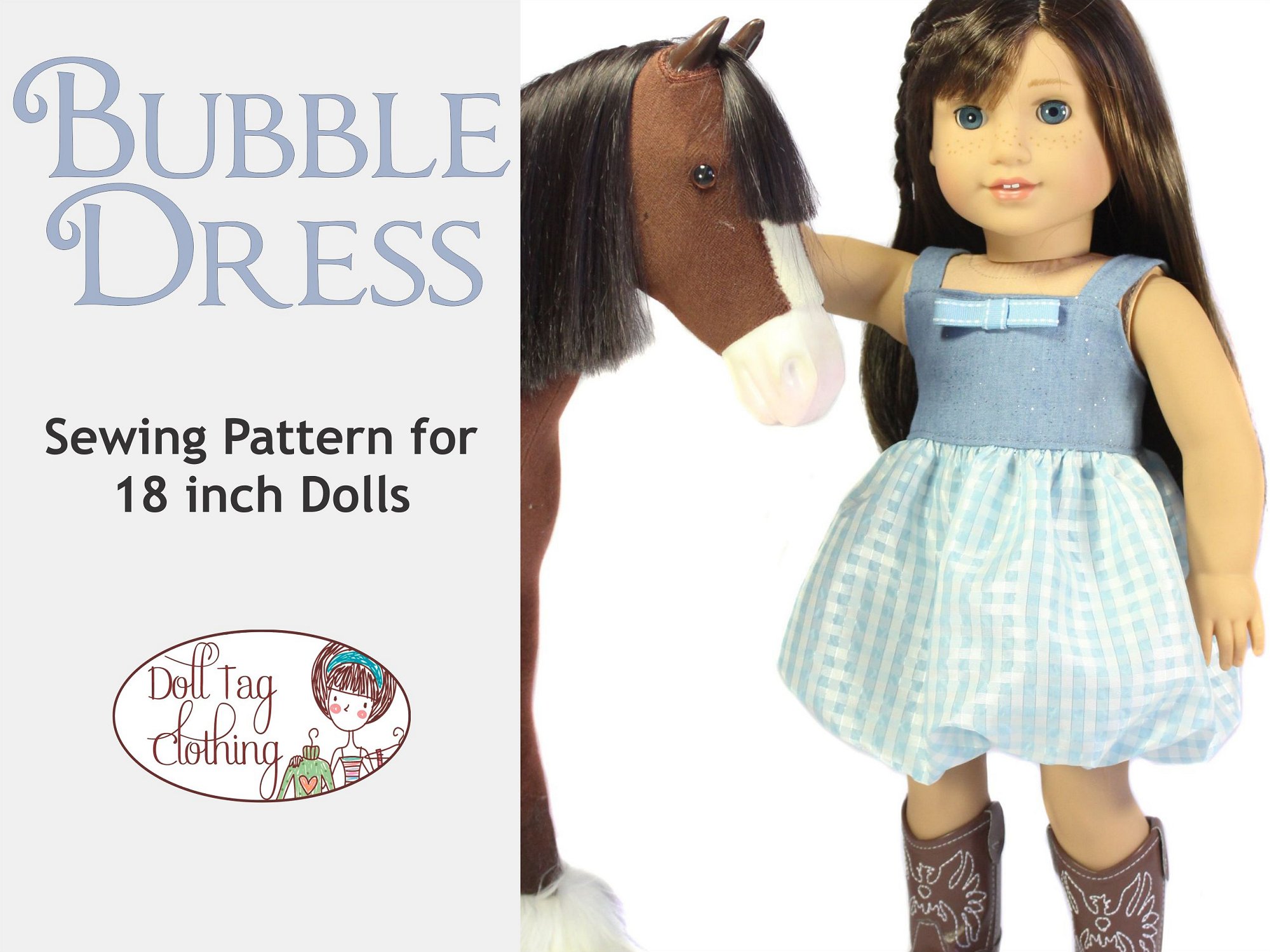 Bubble Dress 18" Doll Sewing Pattern