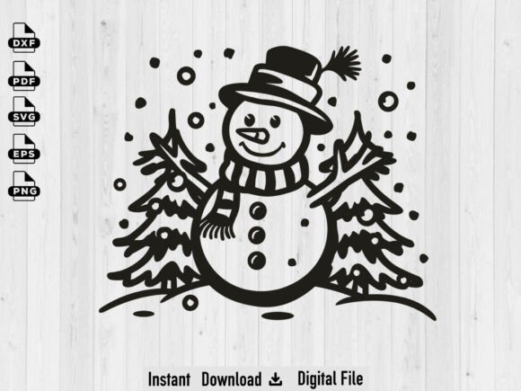 Christmas Snowman SVG, Christmas Gift