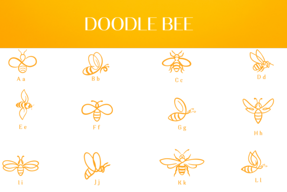 Doodle Bee Font - Preview 1