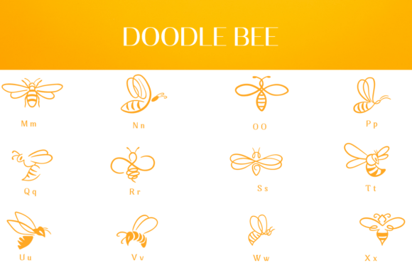 Doodle Bee Font - Preview 2