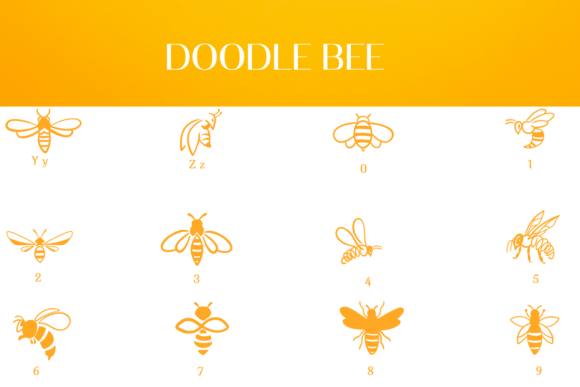 Doodle Bee Font - Preview 3