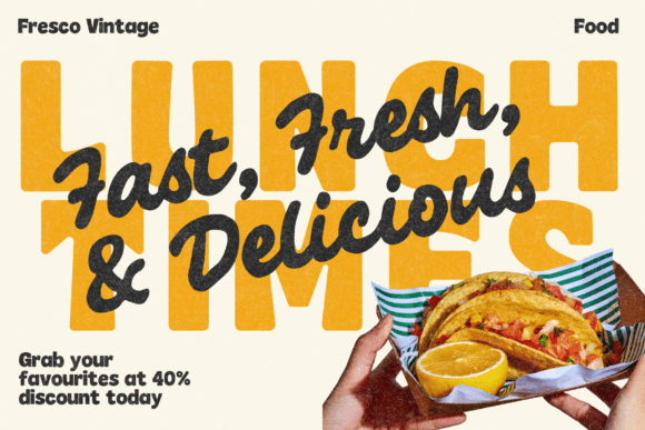 Fresco Vintage Duo Font - Preview 3