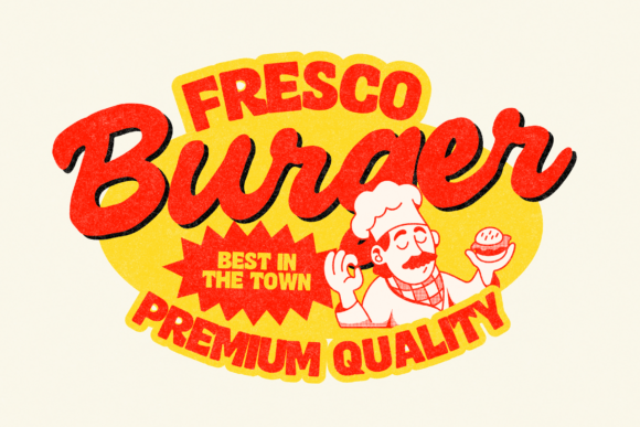 Fresco Vintage Duo Font - Preview 6