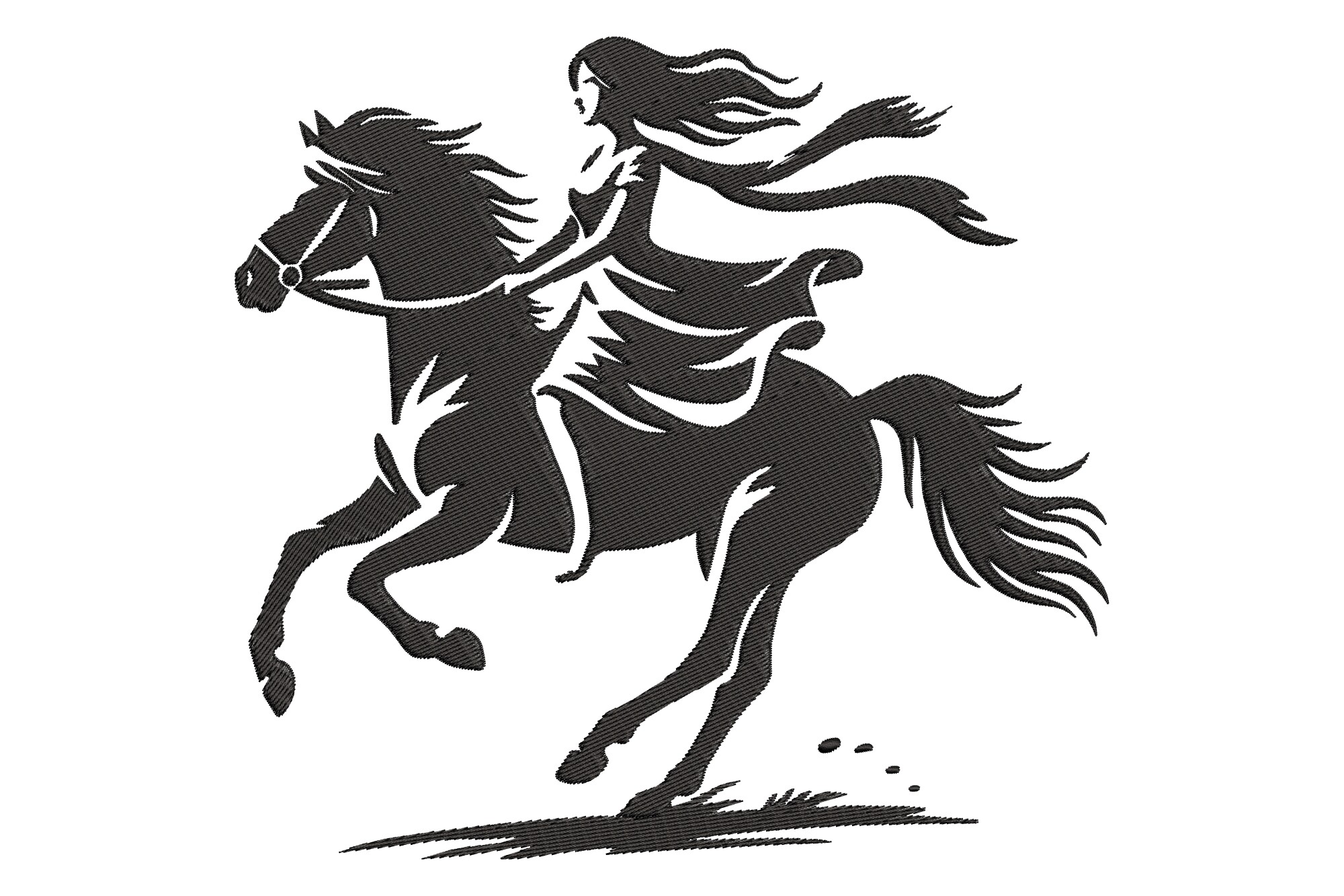 Girl Riding Horse