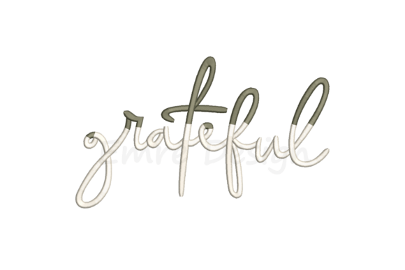 Grateful Embroidery Design