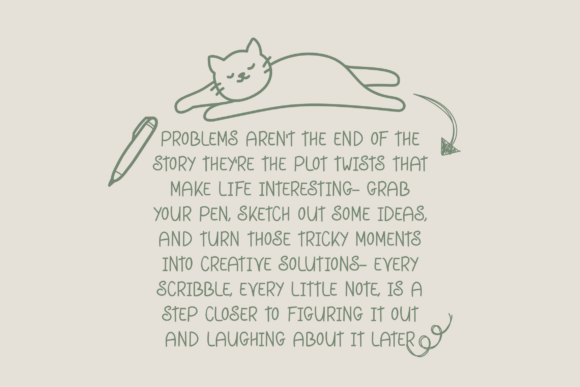 Happy Pen Font PNG with transparent background - Preview 2