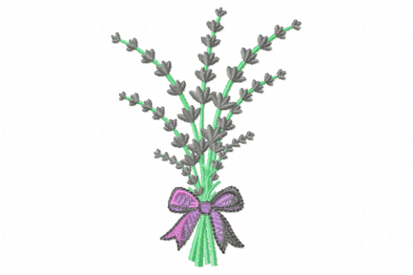 Lavender Embroidery Design
