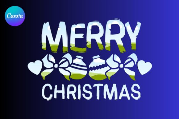 Merry Christmas Ornaments Canva Frame