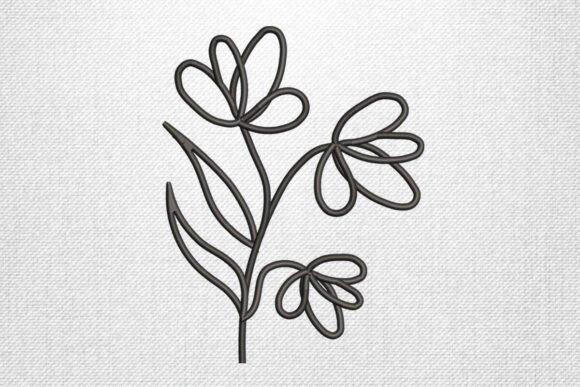 Minimal Floral Outline