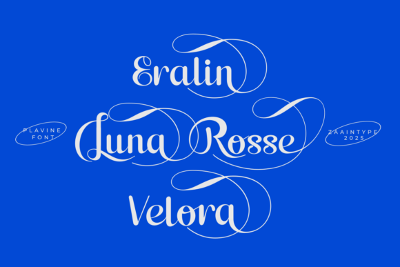 Plavine Font PNG with transparent background - Preview 1