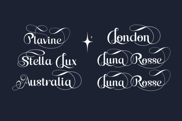 Plavine Font PNG with transparent background - Preview 2