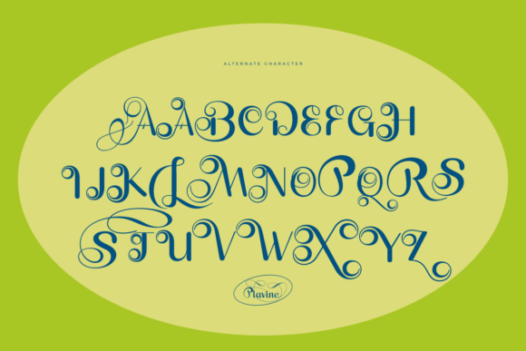 Plavine Font PNG with transparent background - Preview 5