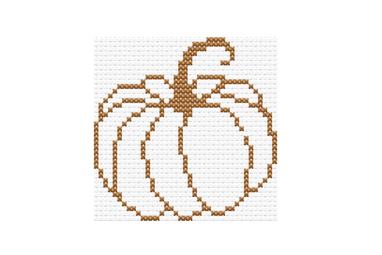 Pumpkin. Cross Stitch Pattern