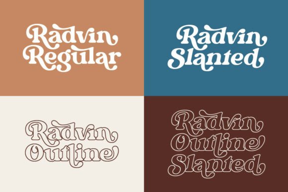 Radvin Font PNG with transparent background - Preview 1