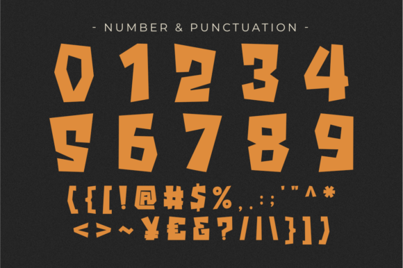 Scary Monster Font PNG with transparent background - Preview 2
