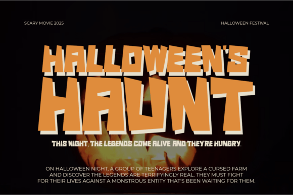 Scary Monster Font PNG with transparent background - Preview 4