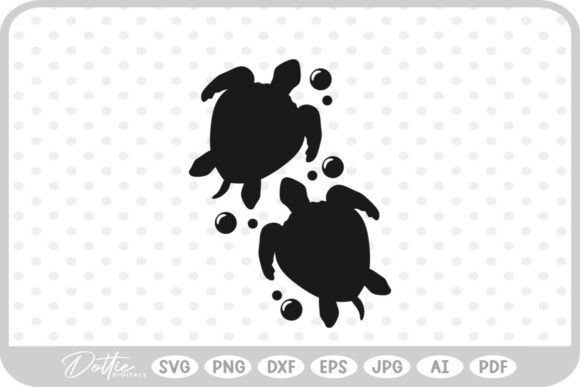 Sea Turtle SVG PNG DXF Graphic by dottiedigitals · Creative Fabrica
