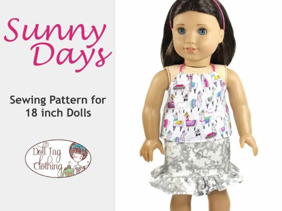 Sunny Days Skirt Set 18 in Doll Pattern