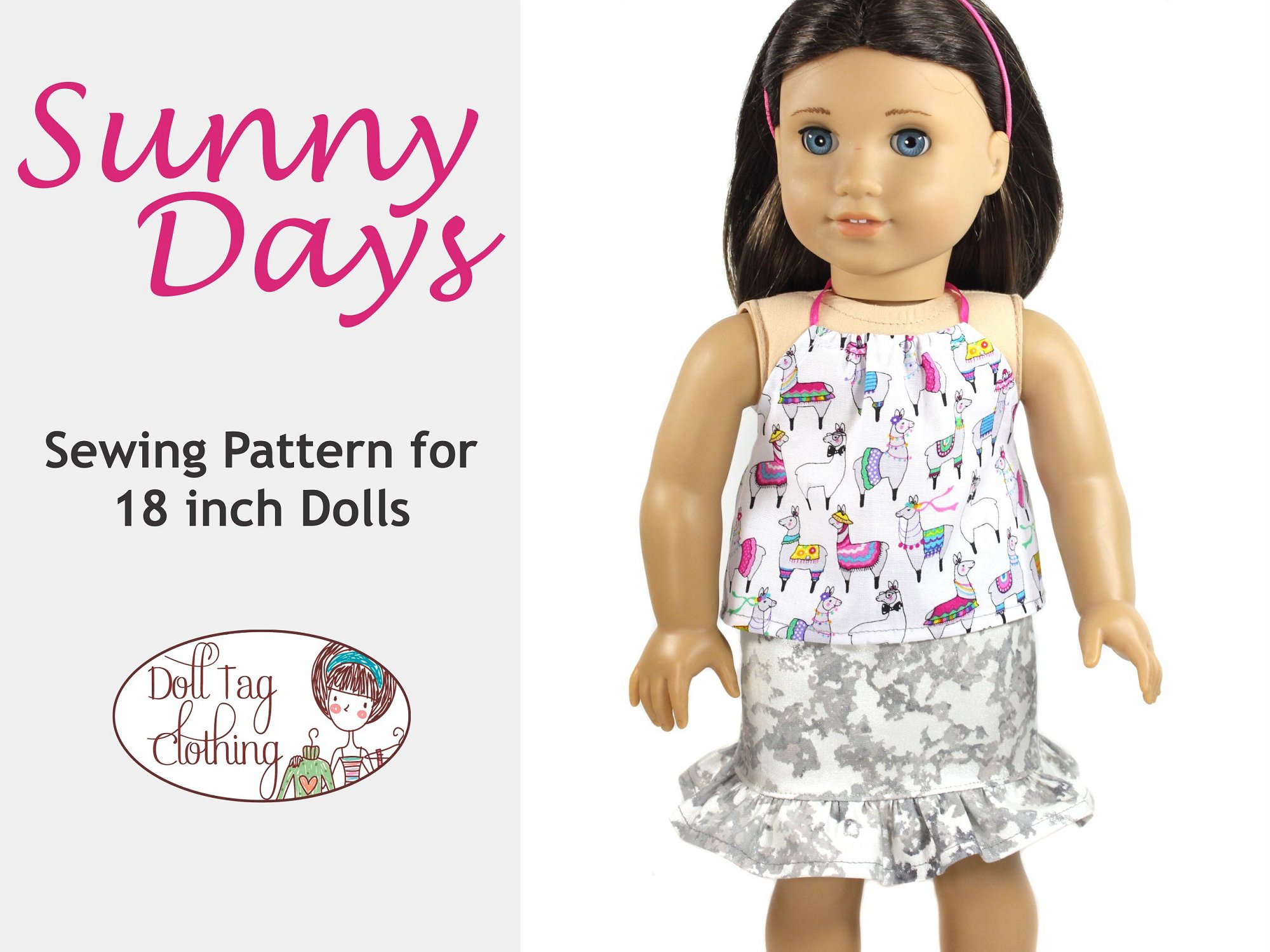 Sunny Days Skirt Set 18 in Doll Pattern