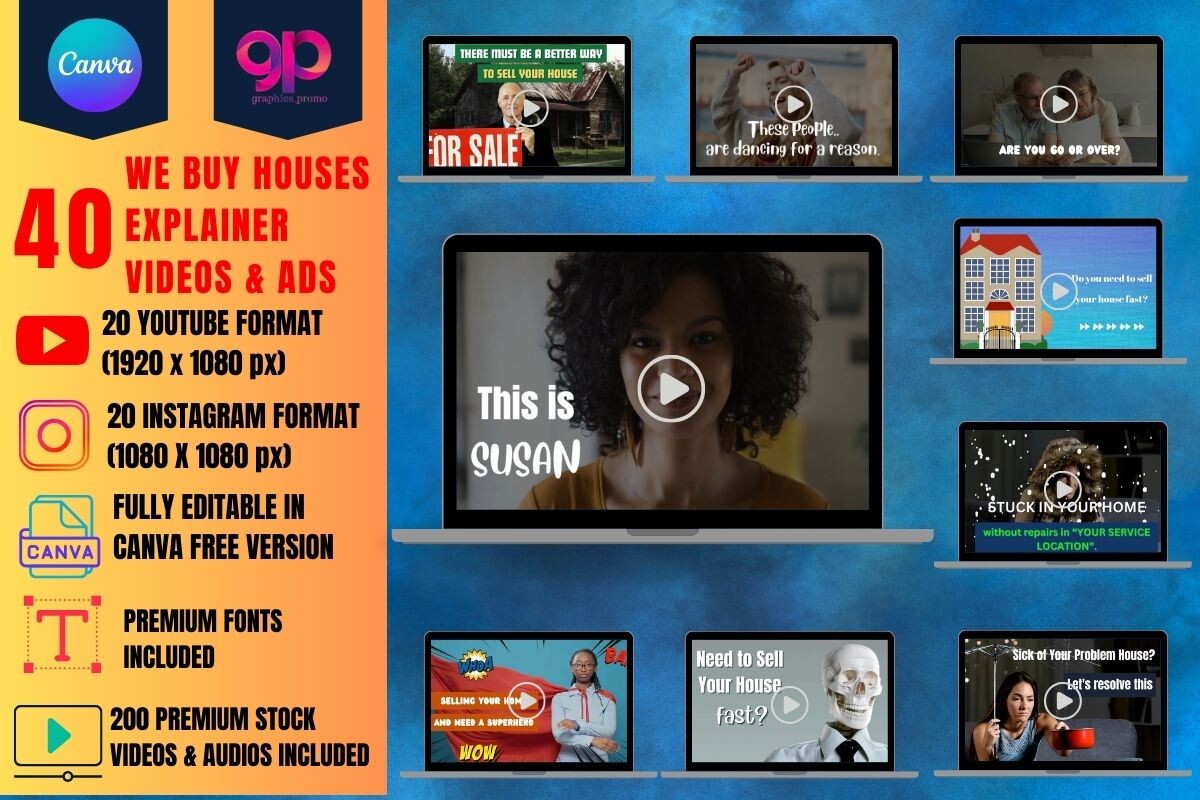 40 We Buy Houses Explainer Videos Bundle