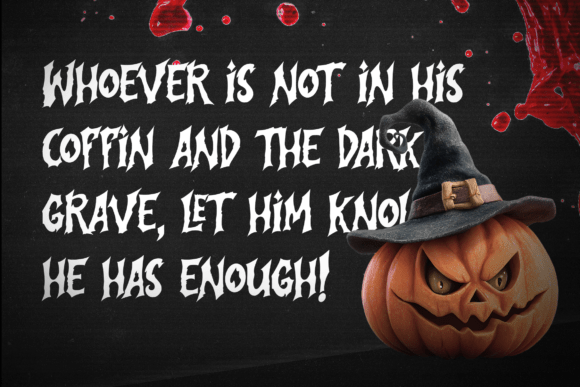 Another Nightmare Font - Preview 1
