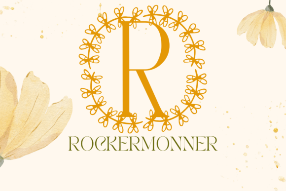 Botanika Ring Monogram Font - Preview 1