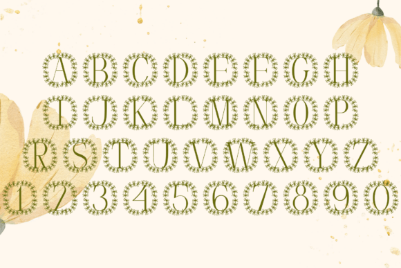 Botanika Ring Monogram Font - Preview 3