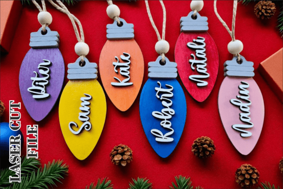 Christmas Bulb Ornament Laser File laser cut file