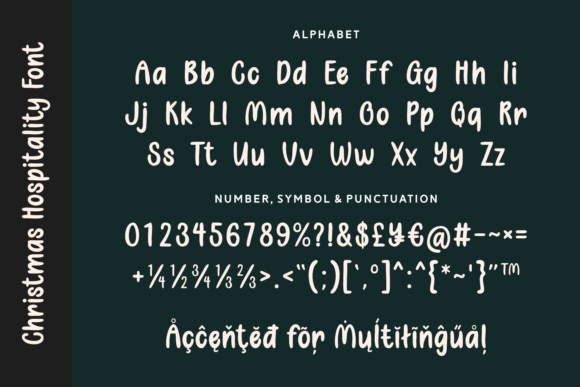 Christmas Hospitality Font - Preview 3