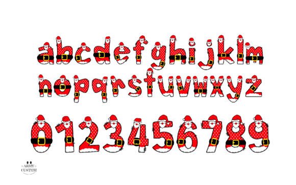 Christmas Santa Army Font - Preview 2