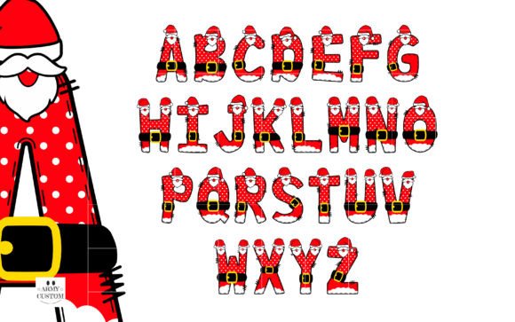 Christmas Santa Army Font - Preview 3