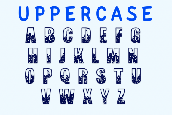 Christmas Snow Winter Font - Preview 2