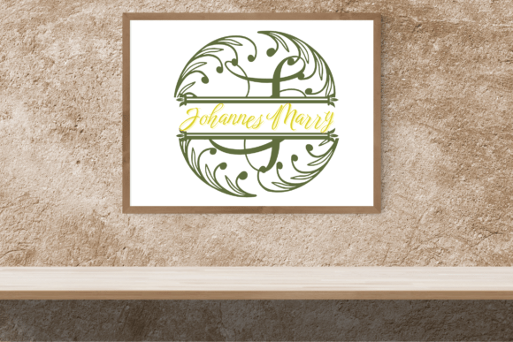 Circulaflora Split Monogram Font - Preview 2