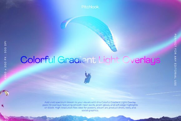 Colorful Gradient Light Overlays