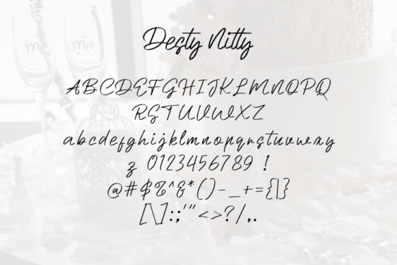 Desty Nitty Font - Preview 1