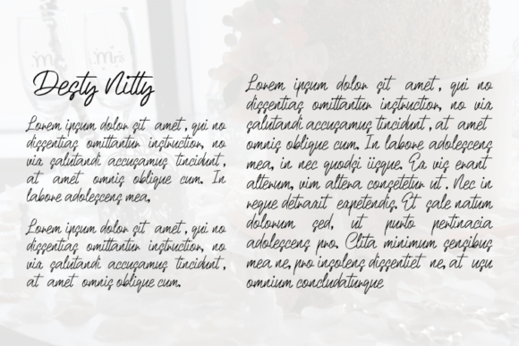 Desty Nitty Font - Preview 2