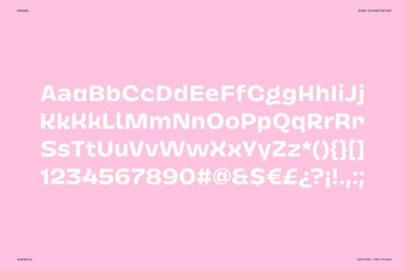 Dingos Font PNG with transparent background - Preview 2