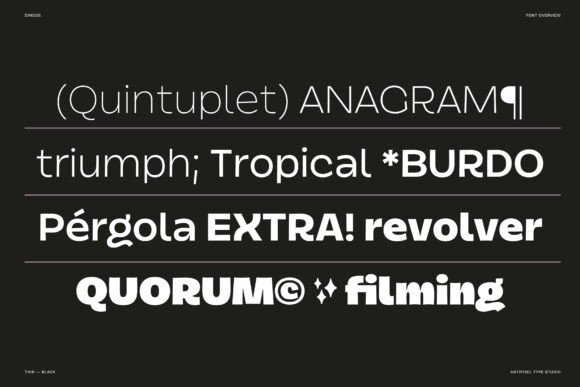 Dingos Font PNG with transparent background - Preview 3